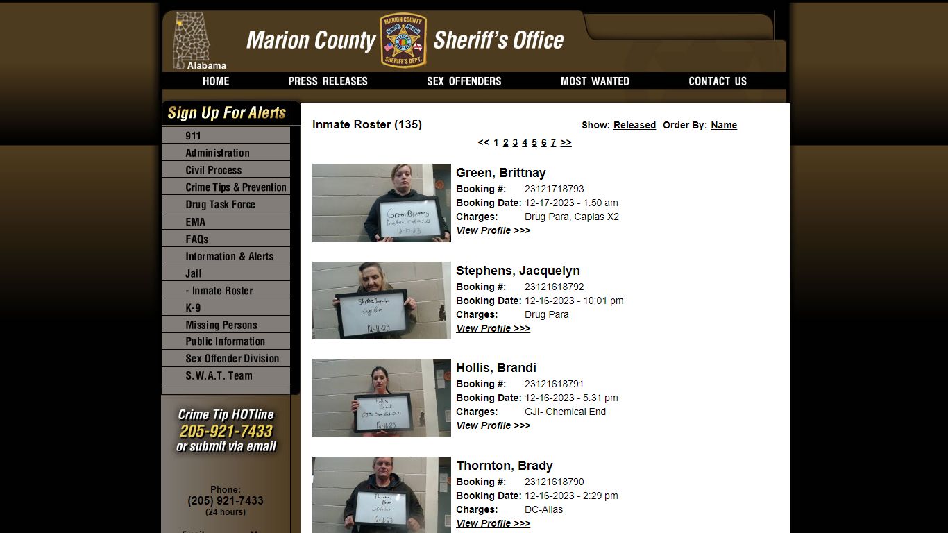 Inmate Roster - Current Inmates Booking Date Descending - Marion County ...