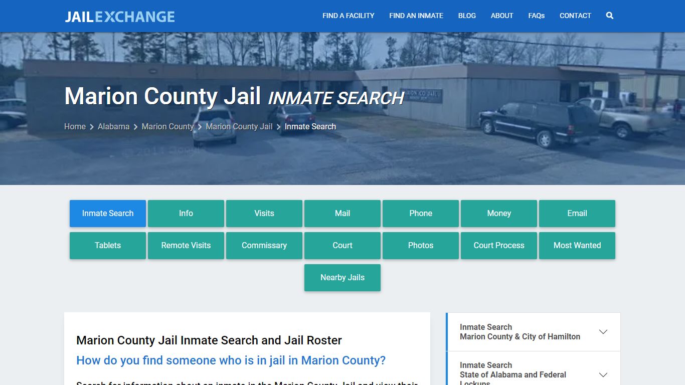 Inmate Search: Roster & Mugshots - Marion County Jail, AL - Jail Exchange